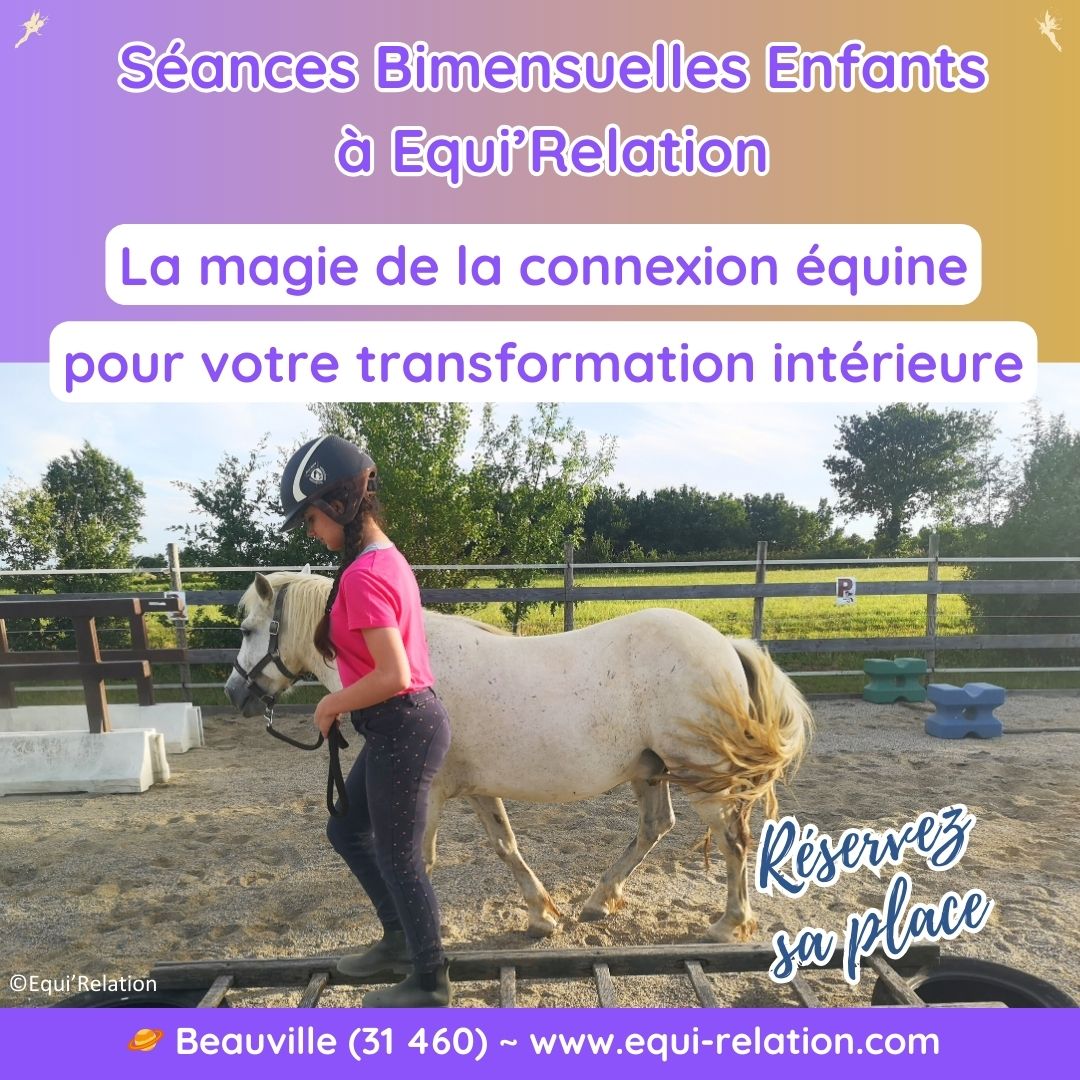 Séances Bimensuelles Enfants avec Equi'Relation
